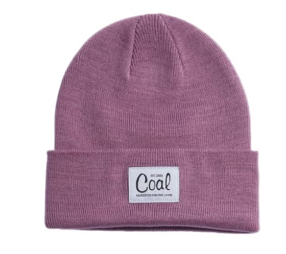 Coal The Mel Beanie cozy winter hat warm headgear with logo patch 2202571 purple