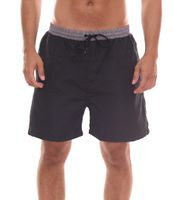 urban ace men's swim shorts, quick-drying swim shorts with drawstring without inner briefs, blue, black/red or black/gray