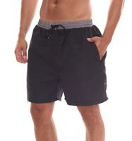 urban ace men's swim shorts, quick-drying swim shorts with drawstring without inner briefs, blue, black/red or black/gray