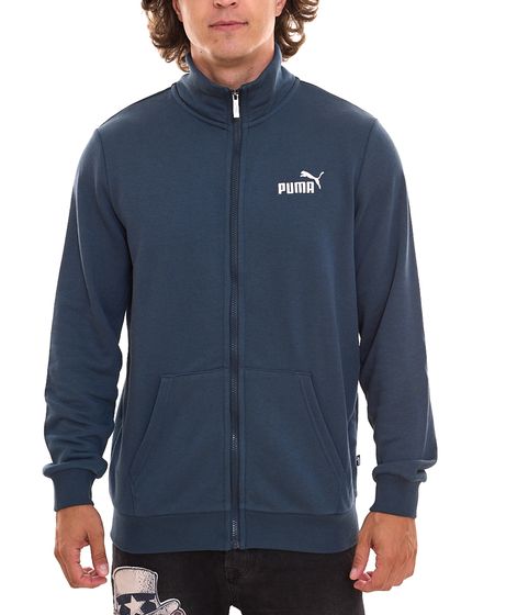 PUMA Men Ess 2 Col Track Jacket sustainable men's sweat jacket training jacket cotton 679632 16 dark blue