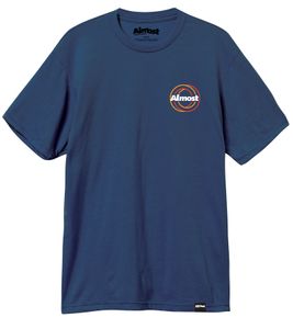 Almost Intertwine Premium Herren T-Shirt modisches Baumwoll-Shirt mit beidseitigem Druck 20023487 Indigoblau