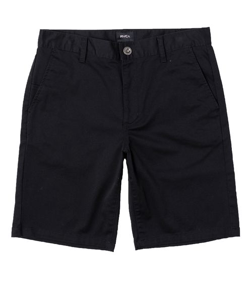 RVCA Union Weekend Stretch Herren Baumwoll-Shorts elastische Chino-Shorts kurze Hose H1WKRZ RVP8 Schwarz