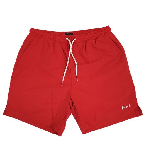 forvert Rinca short de bain pour homme en matériau à séchage rapide short short de bain 551906 rouge