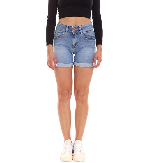 LTB Becky X women's denim shorts with two-button waistband, shorts, denim shorts 78277966 blue