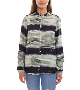 bruno banani chemisier à manches longues pour femme au look tie-dye chemise d'été 31663237 vert/noir bruno banani chemisier à manches longues pour femme au look tie-dye chemise d'été 31663237 vert/noir