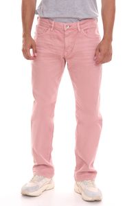 Tom Tailor Marvin men's straight-leg jeans in 5-pocket style denim trousers 11402502 pink