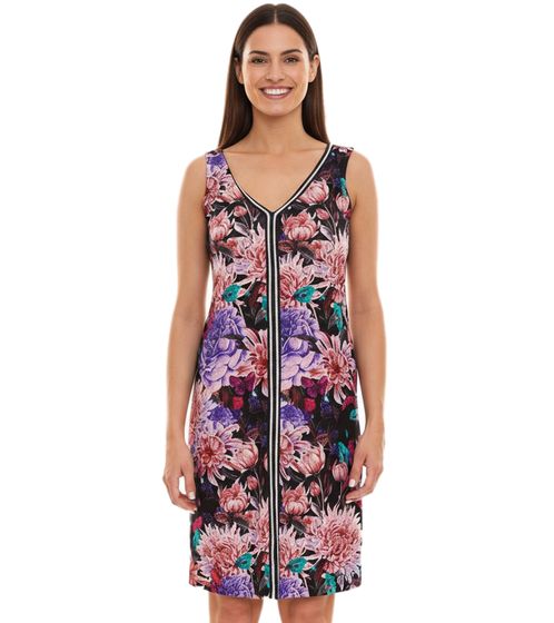 melrose mini dress sleeveless women's summer dress with floral print and glitter tape 32156535 black/multicolored