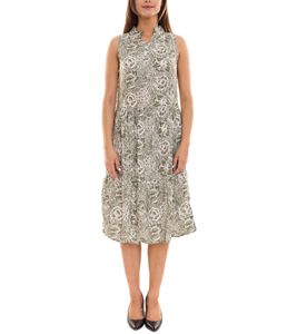 Robe midi femme BOYSEN'S, robe d'été sans manches avec imprimé all-over 97979564 vert Robe midi femme BOYSEN'S, robe d'été sans manches avec imprimé all-over 97979564 vert