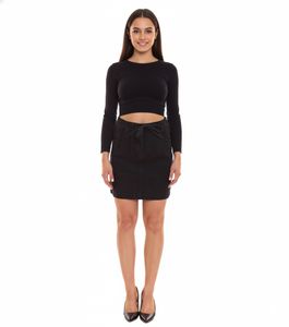 Arizona Women's Denim Skirt Mini Skirt Cotton Jeans Skirt with Pockets 82817269 Black