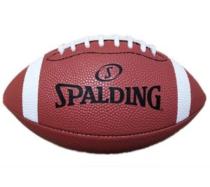 SPALDING Mini American Football made of synthetic leather, sports ball, sports equipment 72-700 brown