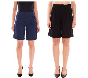 AjC women's suit shorts elegant shorts fashion Bermuda shorts black or dark blue