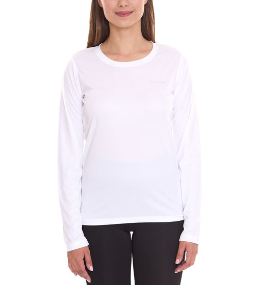 OXIDE XCO Damen Sport-Pullover dünner Longsleeve mit kleinem Frontprint Sport-Ausrüstung 7457185 Weiß