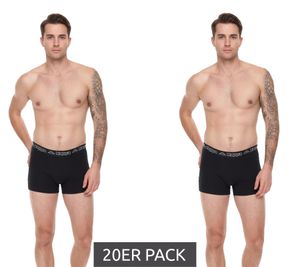 Pack de 20 calzoncillos tipo bóxer para hombre Kappa, calzoncillos elegantes, paquete económico 351K1JW AEB negro/blanco Pack de 20 calzoncillos tipo bóxer para hombre Kappa, calzoncillos elegantes, paquete económico 351K1JW AEB negro/blanco