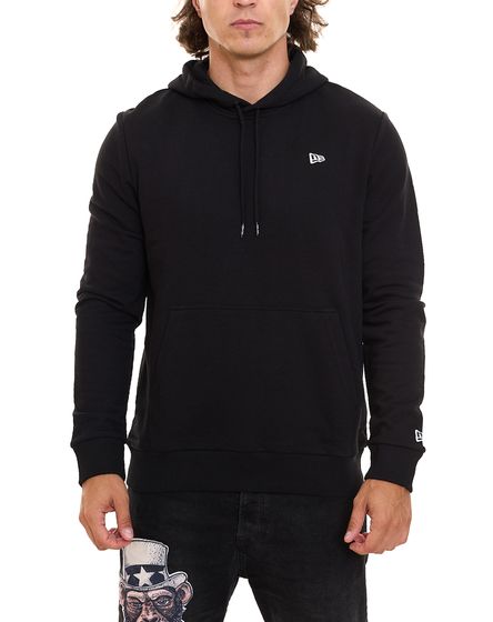 Pull en coton pour hommes NEW ERA avec petit logo brodé à capuche 12511144 noir