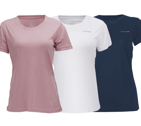 T-shirt femme OXIDE XCO Training avec chemise fonctionnelle X-Cool avec logo sur la poitrine 7455020 Vieux rose, bleu ou blanc