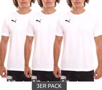 Pack de 3 Puma TeamGOAL 23 Chemise décontractée en coton pour hommes avec logo brodé, T-shirt simple 656578 chemise de sport et de loisirs Pack de 3 Puma TeamGOAL 23 Chemise décontractée en coton pour hommes avec logo brodé, T-shirt simple 656578 chemise de sport et de loisirs