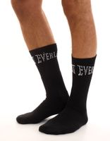 10 pairs of EVERLAST men's sports socks with cotton content, women's socks, long socks, OEKO-TEX Standard EVL1TENX, white or black