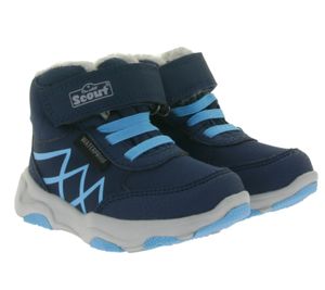Scout MIKA chaussures d'automne pour enfants bottes hydrofuges robustes bottes d'automne 15735522 bleu foncé/bleu clair
