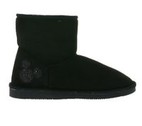 Disney women's and children's autumn shoes with glitter Mickey Mouse head lined transition shoes 73193600 Black