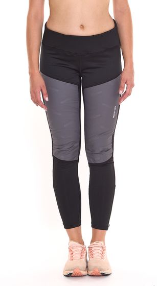 OXIDE Running Damen Winter-Leggings bequeme Sport-Hose mit 4-Wege-Stretchmaterial 7421180 Schwarz