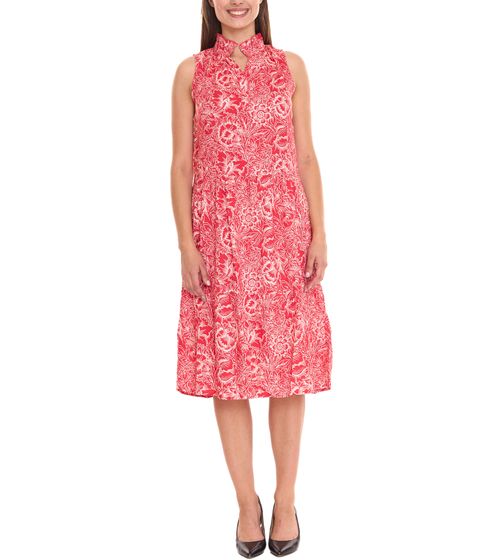 BOYSEN´S Damen Midi-Kleid ärmelloses Sommer-Kleid mit Allover-Print 71483156 Rot