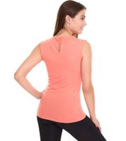 melrose Damen Top stylisches Sommer-Shirt mit Schlüsselloch-Ausschnitt 33295914 Orange