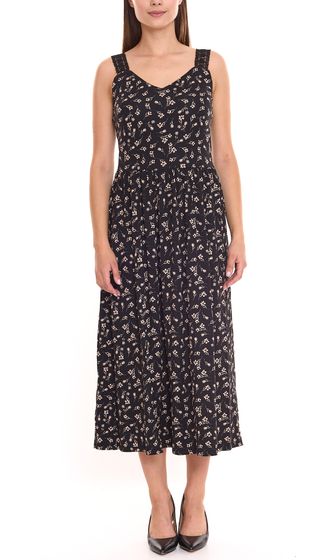 BOYSEN´S women's maxi dress with floral all-over print sleeveless jersey dress 46082832 Black