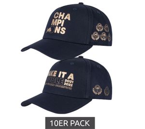 10-pack Oracle Red Bull Racing x Verstappen FW 2022 Champions Championship Cap "Make it a double" or "Champions" Navy
