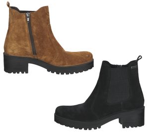 Bama bottines chaussures en cuir véritable pour femme bottines Chelsea hydrofuges avec bama-tex 10850 marron ou noir