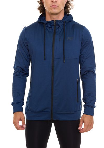 OXIDE XCO Veste à capuche pour homme, veste de sport, veste de fitness, veste d'entraînement 7311080 bleu