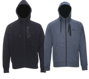 OXIDE Training men's fitness jacket, sporty training jacket with hood 7310080 black or blue