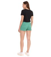 Confezione economica da 2 pantaloni caldi da donna AjC con piega, pantaloncini chino con polsini fissi, pantaloncini estivi 83031904 verde