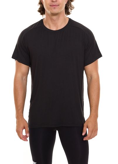 OXIDE Training Chemise de sport pour hommes T-shirt à col rond Équipement de sport 7351086 Noir