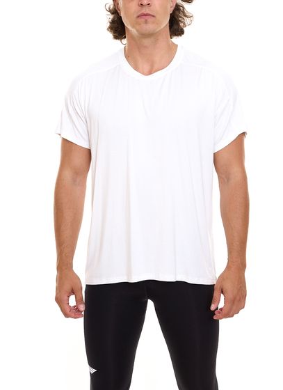 OXIDE Training Men's Sports Shirt T-Shirt with Round Neck Sports Equipment 7351086 White