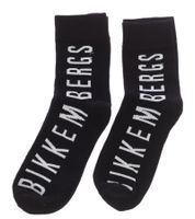 2 paires de chaussettes en coton pour hommes BIKKEMBERGS avec petite marque lettrage chaussettes baskets blanc/noir/rouge 2 paires de chaussettes en coton pour hommes BIKKEMBERGS avec petite marque lettrage chaussettes baskets blanc/noir/rouge