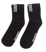 2 paires de chaussettes en coton pour hommes BIKKEMBERGS avec petite marque lettrage chaussettes baskets blanc/noir/rouge 2 paires de chaussettes en coton pour hommes BIKKEMBERGS avec petite marque lettrage chaussettes baskets blanc/noir/rouge