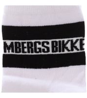 2 paires de chaussettes en coton pour hommes BIKKEMBERGS avec petite marque lettrage chaussettes baskets blanc/noir/rouge 2 paires de chaussettes en coton pour hommes BIKKEMBERGS avec petite marque lettrage chaussettes baskets blanc/noir/rouge