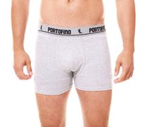 2er Pack PORTOFINO Herren Unterwäsche komfortable Boxershorts PF100-00 Schwarz, Grau oder Blau
