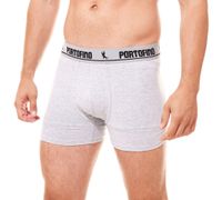 2er Pack PORTOFINO Herren Unterwäsche komfortable Boxershorts PF100-00 Schwarz, Grau oder Blau