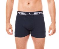 2er Pack PORTOFINO Herren Unterwäsche komfortable Boxershorts PF100-00 Schwarz, Grau oder Blau