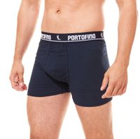 2er Pack PORTOFINO Herren Unterwäsche komfortable Boxershorts PF100-00 Schwarz, Grau oder Blau