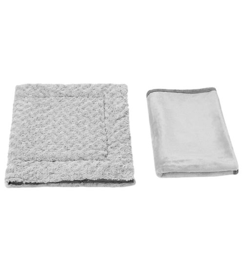 NAVARIS Pet Blanket for Dogs and Cats Pet Blanket Blanket and Bed Set 56631.19.2 Gray