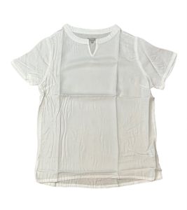 TRUE style women's shirt fashionable summer shirt short sleeve shirt 7836984 white