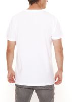 PASH Herren Kurzarm-Shirt mit verschiedenen großem Frontprints Baumwoll-T-Shirt PATR00 Schwarz/Weiß