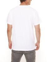 PASH Herren Kurzarm-Shirt mit verschiedenen großem Frontprints Baumwoll-T-Shirt PATR00 Schwarz/Weiß