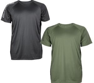 OXIDE Training Chemise de sport pour hommes avec chemise de fitness X-Cool avec lettrage de marque réfléchissant 7351083 Gris foncé ou vert