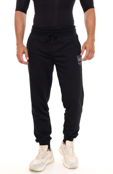 OXIDE XCO Herren Jogginghose mit Marken-Print Sweat-Hose mit Eingriffstaschen 7326080 Schwarz