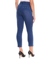 AjC Jeans pantalon slim pour femme longueur cheville, pantalon taille haute avec fente 73958310 bleu AjC Jeans pantalon slim pour femme longueur cheville, pantalon taille haute avec fente 73958310 bleu