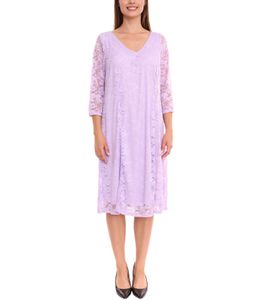 Zizzi Ebonnie dress women's mini dress with lace trim cocktail dress 12081700 purple