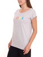 Lot de 2 AJC T-shirt femme col rond chemise en coton chemise à manches courtes 71333114 gris/rose Lot de 2 AJC T-shirt femme col rond chemise en coton chemise à manches courtes 71333114 gris/rose